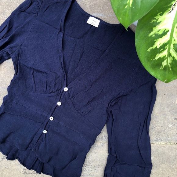 Aritzia Wilfred New Prairie Blouse - Picture 1 of 6